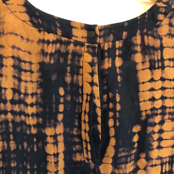 ALC 100% silk black & copper top size 2 - Picture 6 of 8